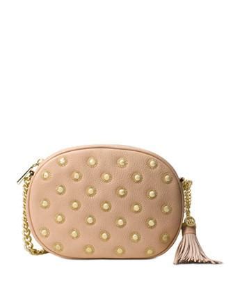 michael kors ginny cinder studded medium messenger|Michael Kors MK Signature Ginny Medium Messenger .